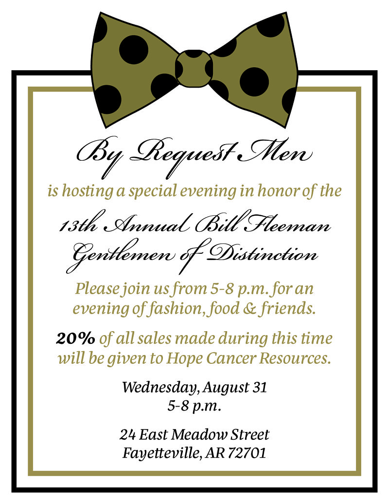 Gentlemen Kickoff Event Invitation
