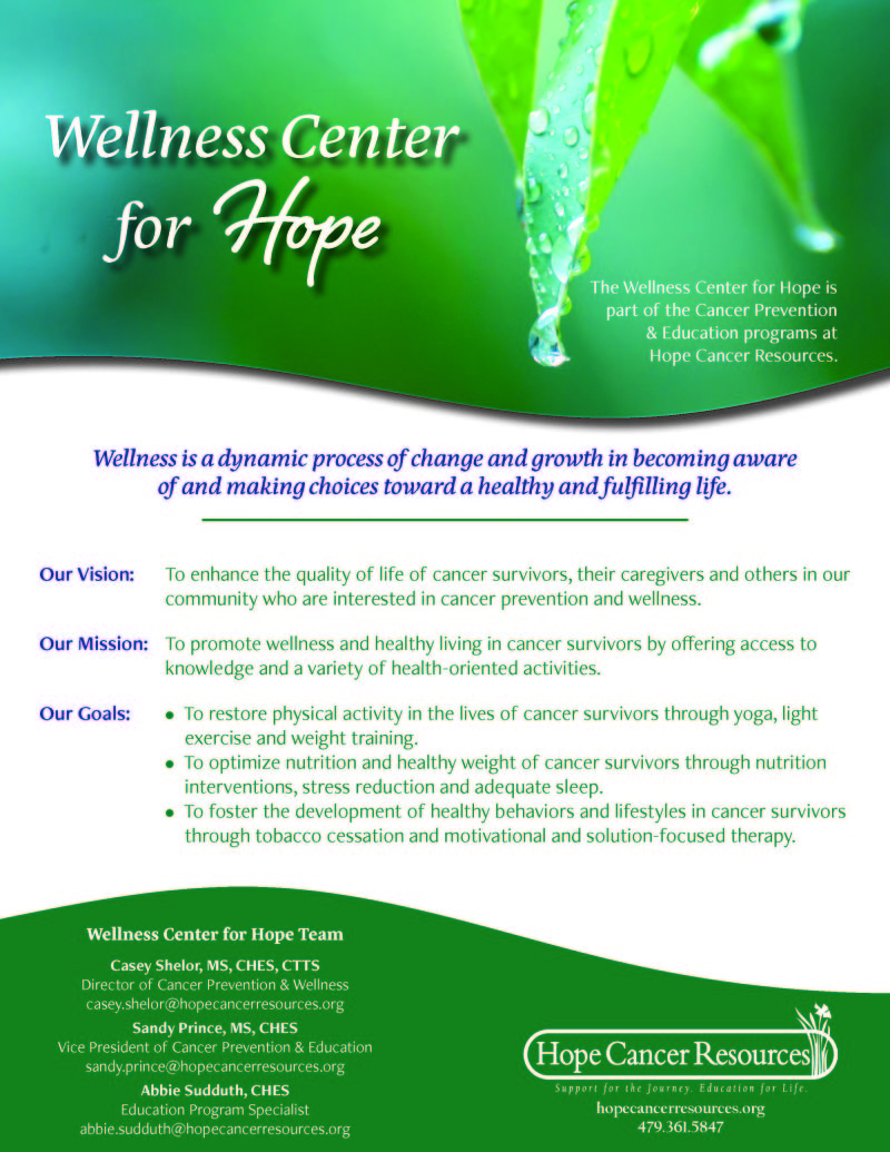 Wellness Center for Hope Flyer